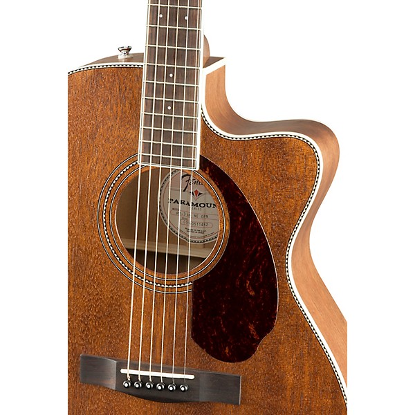 Fender PM-3 Standard Triple-0 All-Mahogany Acoustic Guitar Natural