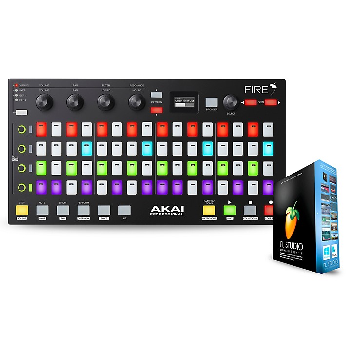 Akai Professional Fire FL Studio Controller With FL Studio Signature Bundle  | Guitar Center