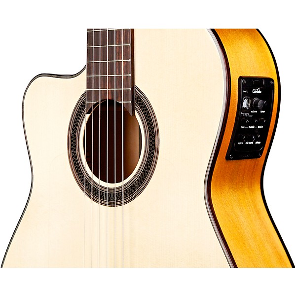 Cordoba GK Studio AE Nylon Flamenco Guitar, Left-Handed - Natural Natural