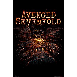Trends International Avenged Sevenfold - Red Poster Premium Unframed
