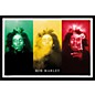 Trends International Bob Marley - Smoke Trio Poster Framed Black thumbnail