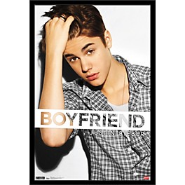 Trends International Justin Bieber - Boyfriend Poster Framed Black