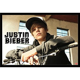 Trends International Justin Bieber - Bike Poster Premium Unf... Trends International Justin Bieber - Bike Poster Framed Black