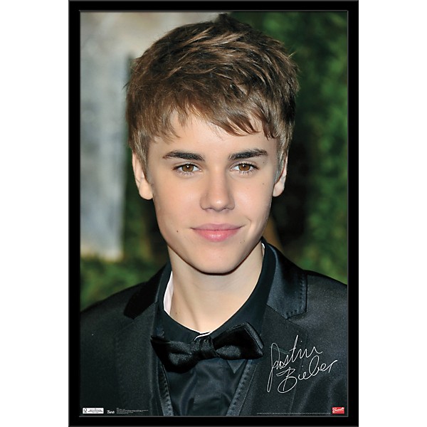 Trends International Justin Bieber - Locks Poster Framed Black