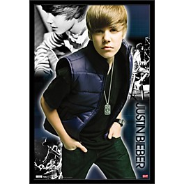 Trends International Justin Bieber - Cool Poster Framed Black