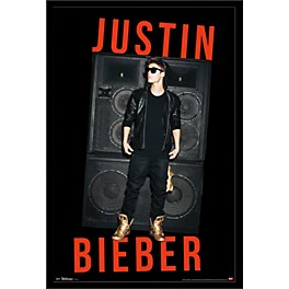 Trends International Justin Bieber - Speakers Poster Fra... Trends International Justin Bieber - Speakers Poster Framed Black