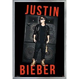 Trends International Justin Bieber - Speakers Poster Fr... Trends International Justin Bieber - Speakers Poster Framed Silver