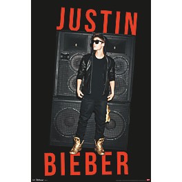 Trends International Justin Bieber - Speakers Poster... Trends International Justin Bieber - Speakers Poster Premium Unframed