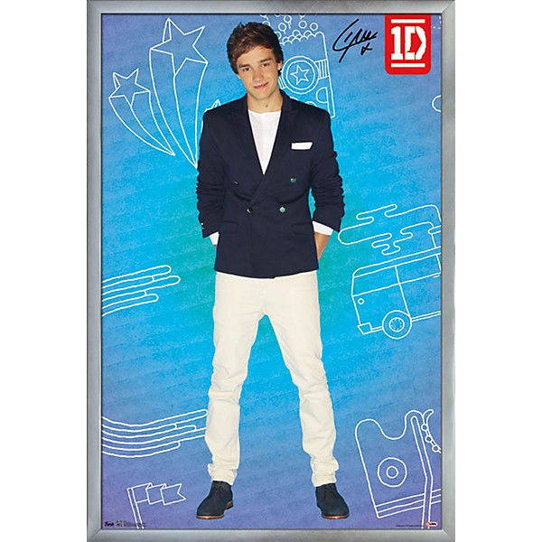 Trends International One Direction - Liam Pop Poster Framed Silver