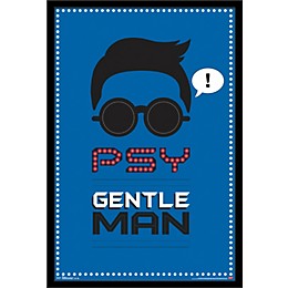 Trends International Psy - Gentlemen Poster Framed Black