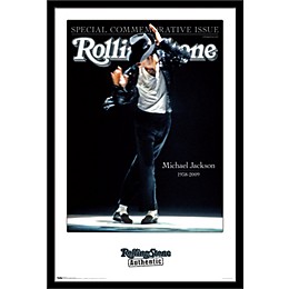 Trends International Rolling Stone - Michael Jackson 09 Poster Framed Black