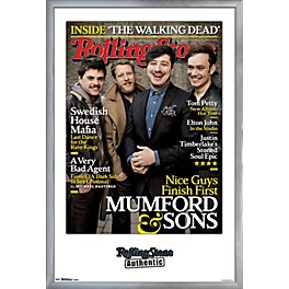 Trends International Rolling Stone - Mumford An... Trends International Rolling Stone - Mumford And Sons Poster Framed Silver