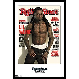 Trends International Rolling Stone - Lil Wayne 11 Po... Trends International Rolling Stone - Lil Wayne 11 Poster Framed Black