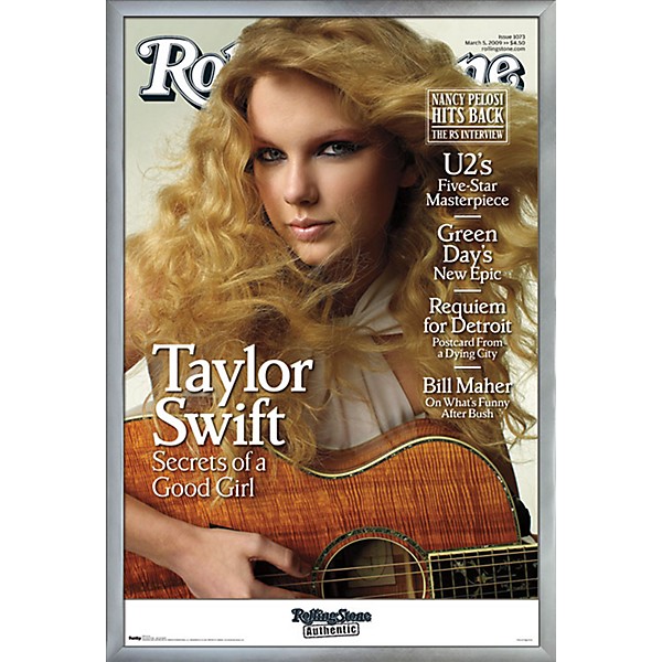 Trends International Rolling Stone - Taylor Swift Poster Framed Silver