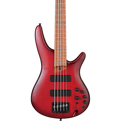 Ibanez Sr500e 5-String Electric Bass Guitar Blackberry Sunburst Flat for sale