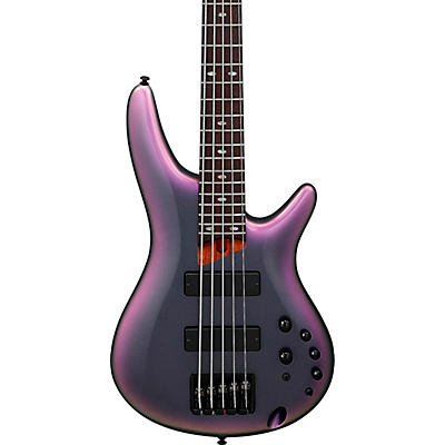 Ibanez Sr500e 5-String Electric Bass Guitar Black Aurora Burst for sale