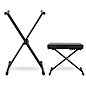 Musician's Gear KBX2 Double-Braced Keyboard Stand and Deluxe Keyboard Bench thumbnail