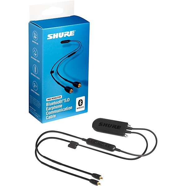 SHURE SE425 RMCE-BT2 Bluetooth 銀メッキケーブル付 Shure RMCE-BT2 High-Resolution Bluetooth 5.0 Earphone