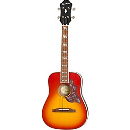 Epiphone Hummingbird Acoustic-Electric Tenor Ukulele Ou... Epiphone Hummingbird Acoustic-Electric Tenor Ukulele Outfit Cherry