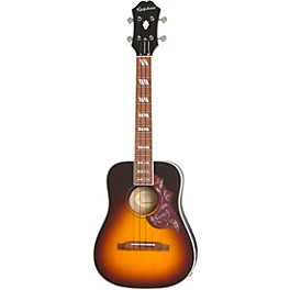 Epiphone Hummingbird Acoustic-Electric Tenor ... Epiphone Hummingbird Acoustic-Electric Tenor Ukulele Outfit Tobacco Sunburst