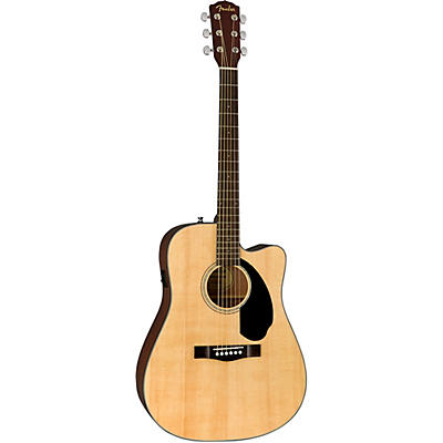 Fender Cd-60Sce Dreadnought Acoustic-Electric Guitar Natural for sale