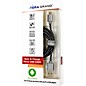 Tera Grand USB 2.0 A to Micro B Braided Cable 6 ft. Black and White