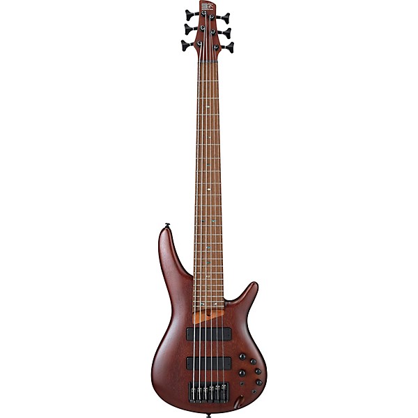 Ibanez SR506E 6-String Electric Bass Brown Mahogany