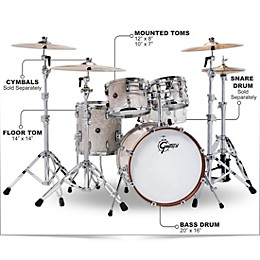 Gretsch Drums Renown 4-Piece Shell Pack With 20" Bass Drum Vintage Pearl