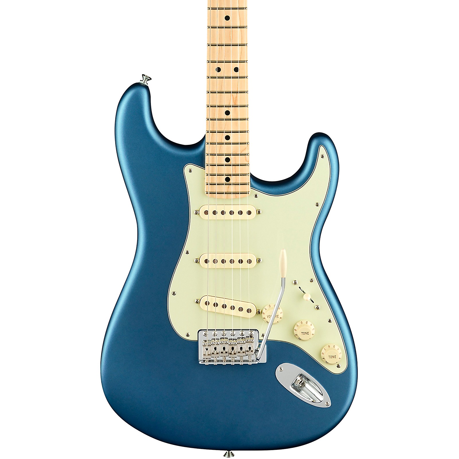 Fender American Performer Stratocaster Maple Fingerboard Electric Guitar  Satin Lake Placid Blue