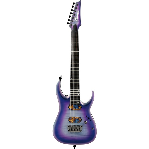 Open Box Ibanez RGA71AL Axion Label 7-String Electric Guitar Level 2 Indigo Aurora Burst Flat 190839696373