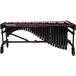 Marimba One Wave #9633 A440 4.3 Octave Marimba with Premium Keyboard and Classic Resonators 8" casters and accessory bar 4.3 Octave Field Frame