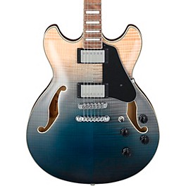 Ibanez AS73FM Artcore Semi-Hollow Electric Guita... Ibanez AS73FM Artcore Semi-Hollow Electric Guitar Transparent Indigo Fade