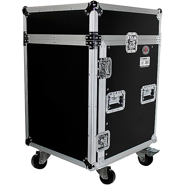 Open Box ProX 14U Rack x 10U Top Mixer DJ Combo Flight Case Level 1 14 RU Space