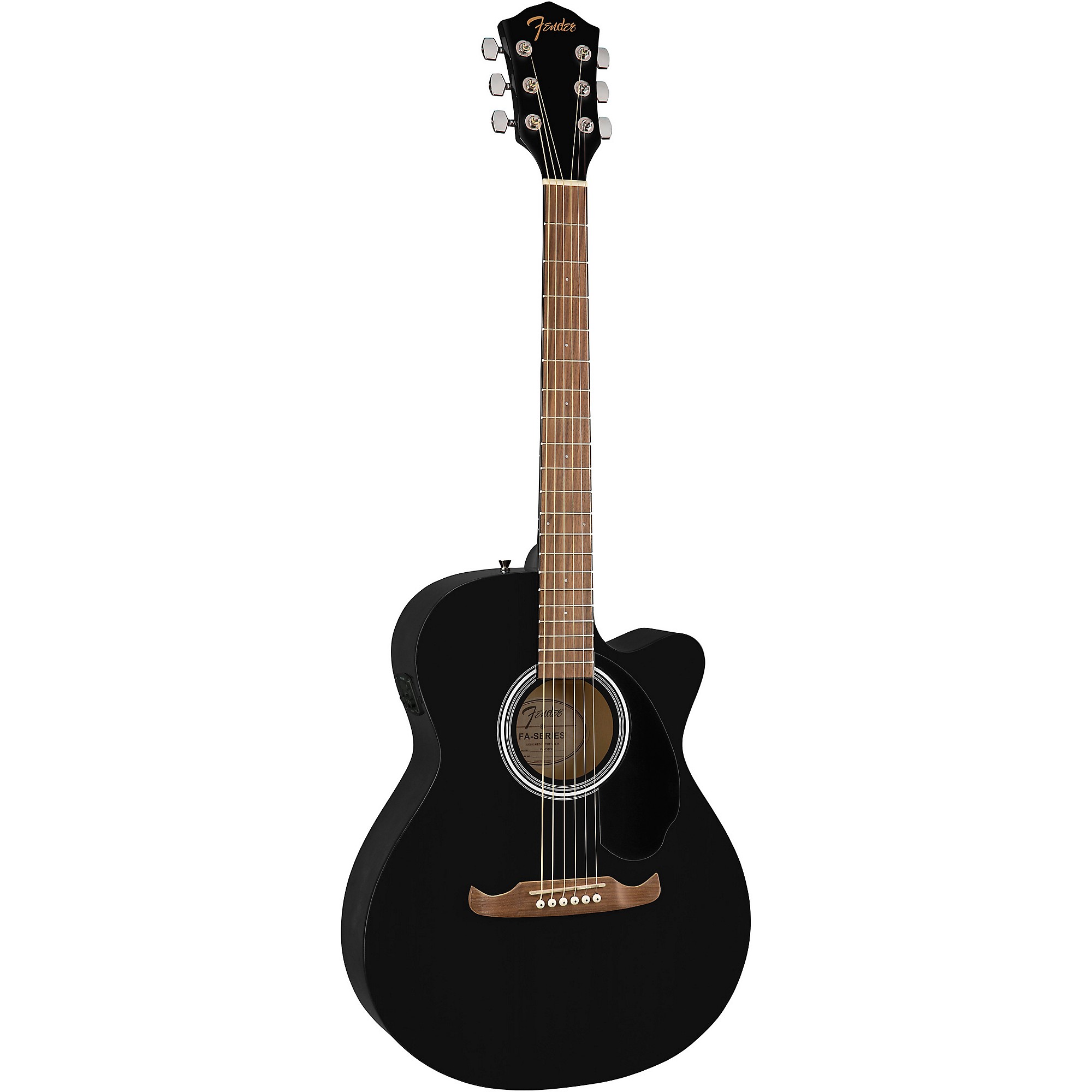 Fender FA-135CE Concert Acoustic-Electric Guitar Black | Guitar 