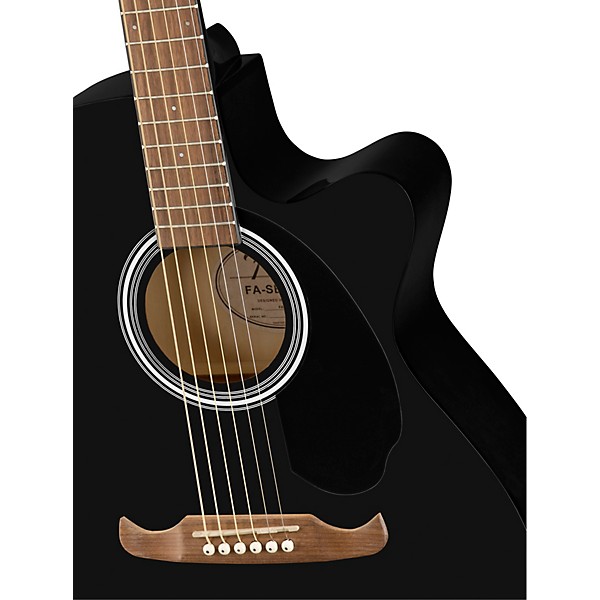 Fender FA-135CE Concert Acoustic-Electric Guitar Black