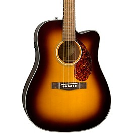 Fender CD-140SCE Dreadnought Acoustic-Electric Guitar With Case Sunburst
