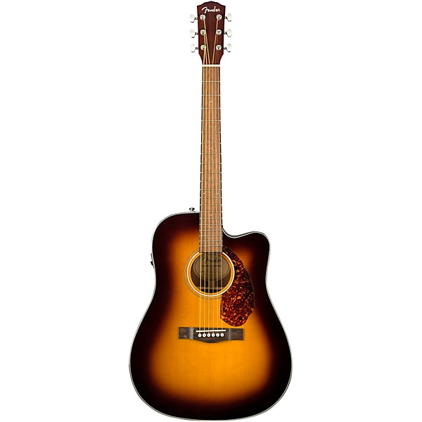 Fender CD-140SCE Dreadnought Acoustic-Electric Guitar With Case Sunburst