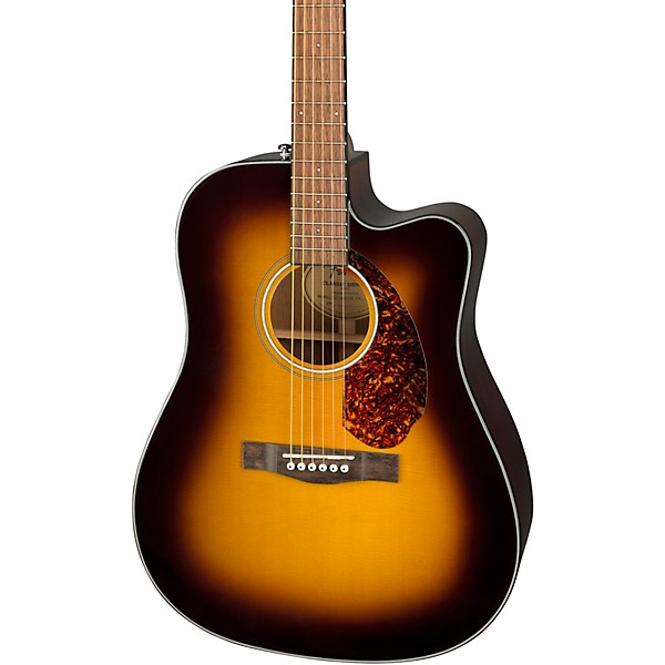 Fender CD-140SCE Dreadnought Acoustic-Electric Guitar With Case Sunburst