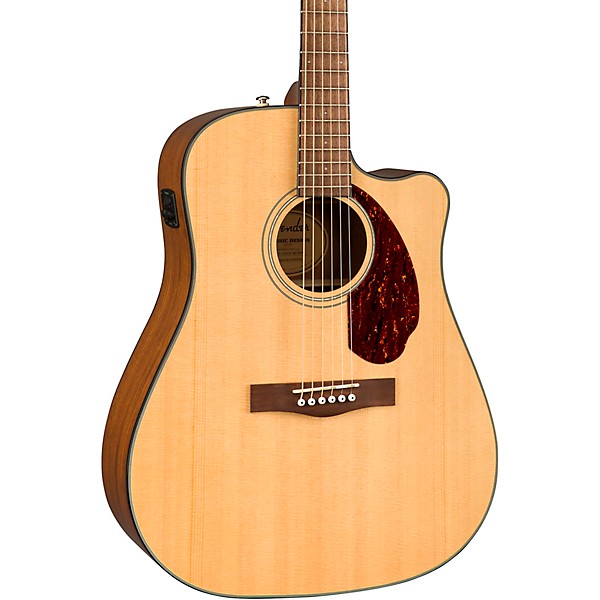 Fender CD-140SCE Dreadnought Acoustic-Electric Guitar With Case Natural