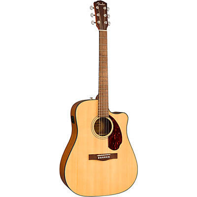 Fender Cd-140Sce Dreadnought Acoustic-Electric Guitar With Case Natural for sale