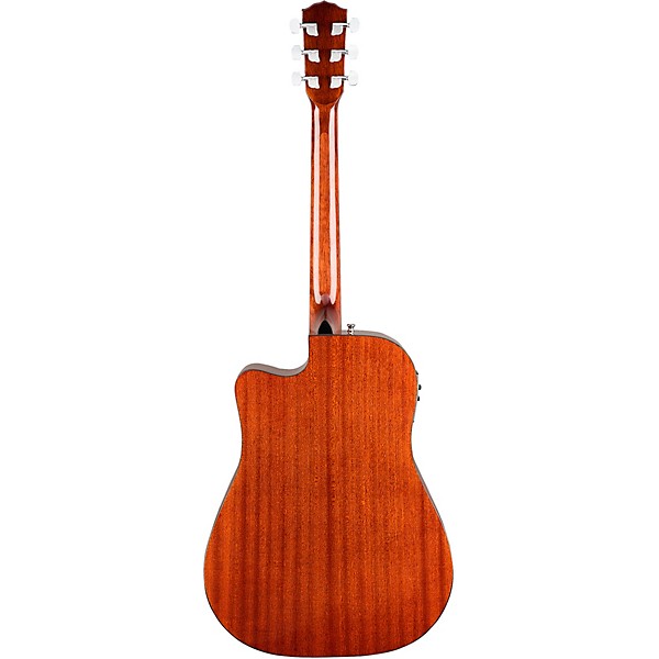 Fender CD-140SCE All-Mahogany Dreadnought Acoustic-Electric Guitar with Case Mahogany