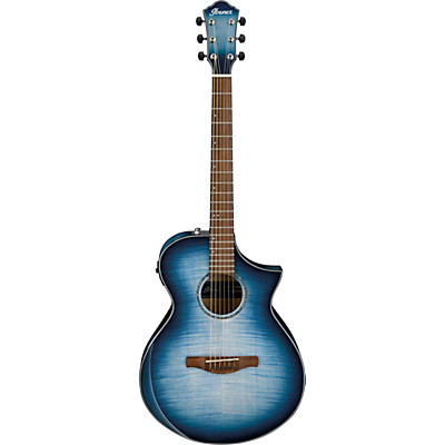 Ibanez Aewc400 Comfort Acoustic-Electric Guitar Blue Sunburst for sale