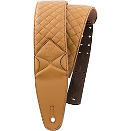 D&A Guitar Gear Pro-Performance Quilted Leather Straps California Carmel 2.75 in.