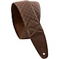 D&A Guitar Gear Pro-Performance Quilted Leather Straps Burlywood Brown - CS 2.75 in.