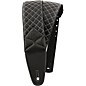 D&A Guitar Gear Pro-Performance Quilted Leather Straps Erebus Black - WS 2.75 in.