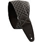 D&A Guitar Gear Pro-Performance Quilted Leather Straps Erebus Black - WS 2.75 in.