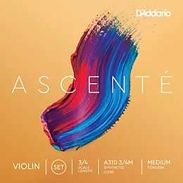 D'Addario Ascente Violin String Set 2 Box Special 3/4 Size, Medium