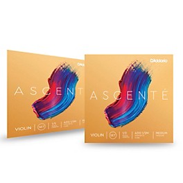 D'Addario Ascente Violin String Set 2 Box Special 1/2 Size, Medium