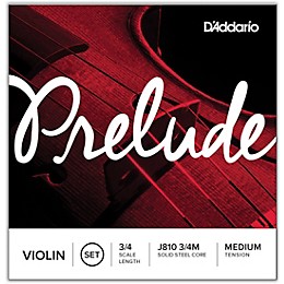 D'Addario Prelude Violin String Set 3 Box Special 3/4 Size, Medium