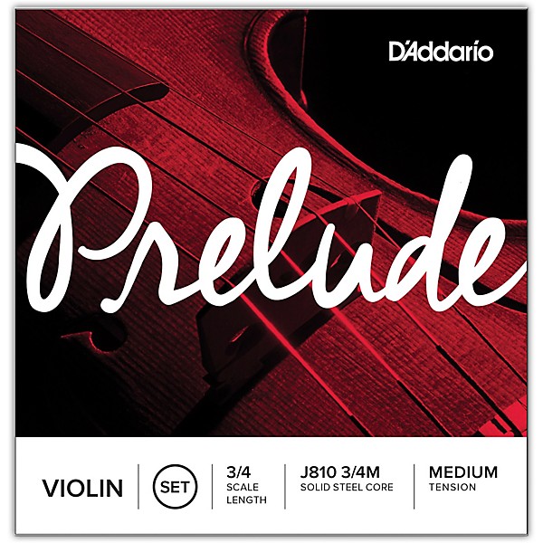 D'Addario Prelude Violin String Set 3 Box Special 3/4 Size, Medium